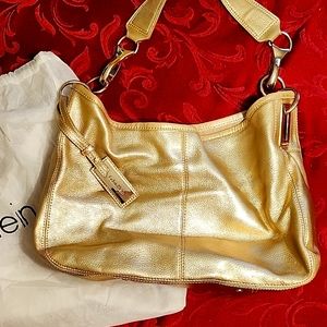 Calvin Klein leather bag.  GC